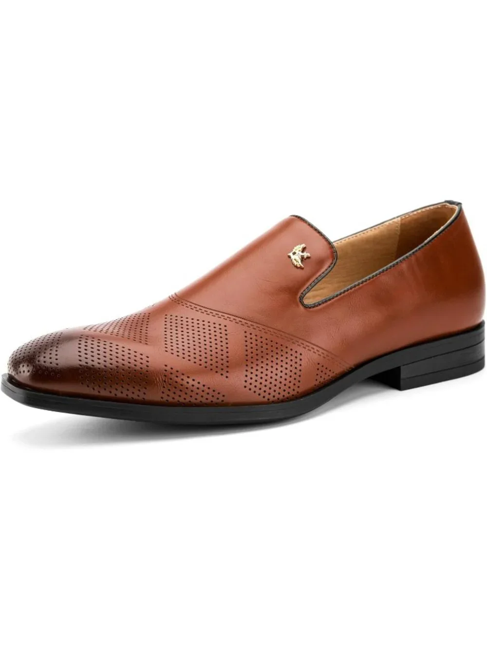 Men's Brown Pu Leather Tassel Slip On Loafers Formal Events Dress Shoes